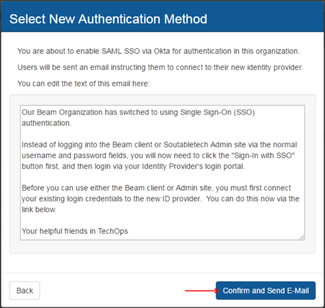 beam confirm authentication method