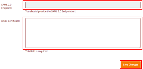 OpsGenie Enter SAML Endpoint and Certificate