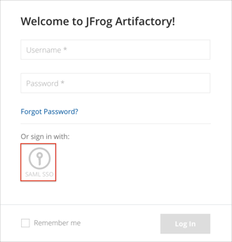 Artifactory SSO login