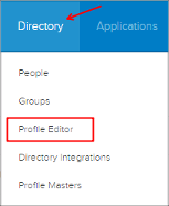 Go to Directory > Profile Editor