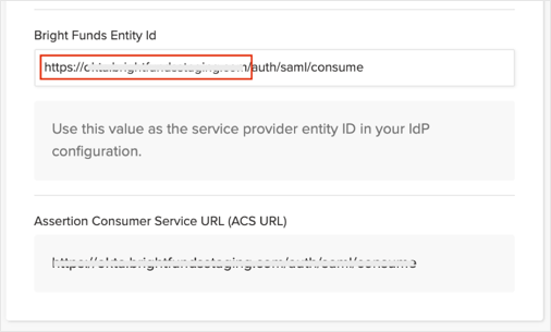 Save your Base URL from your Entity ID