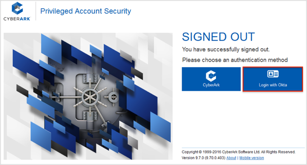 click Login with Okta