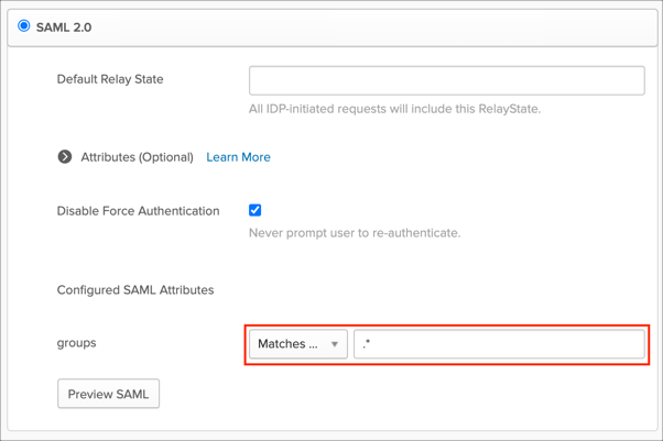 Configure groups in Okta