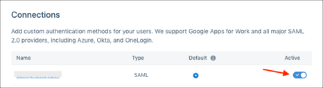 enable your SAML configuration