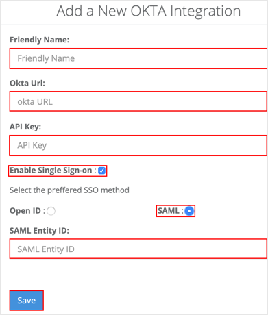 In You Attest, enter API integration configuration information