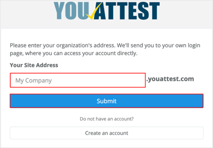 sign into YouAttest with SSO