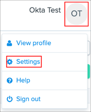 click on your account icon, then click Settings